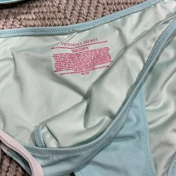 Victoria's Secret Light Aqua Halter Bikini Set - Picture 2 of 7